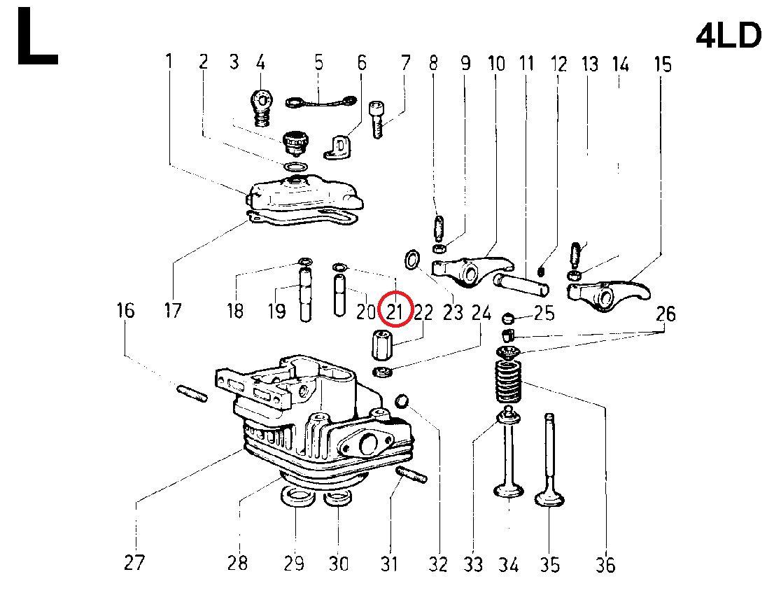 Circlips guide soupape lombardini LDA97 (vendu en sachet de 10 pièces) 1160013 - ED0011600130-S