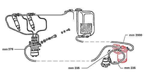 Dispositif d'arret QSD 9LD561-2 9LD625 - 9LD626-2 12LD435-2 12LD475-2 LOMBARDINI (Filtre Gasoil + Electrovanne) 3440055 / ED0034400550-S