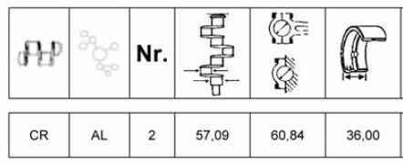 Coussinet bielle VM 22DA/SL / FIN015CR_STD