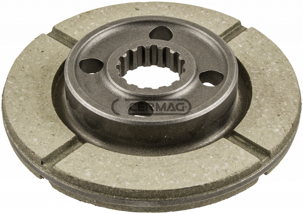 Disque Embrayage VALPADANA Motocoltivatori 140 ; Ø122x80x11,5mm 15 cannelures Ø28xØ25 - CERMAG 15608