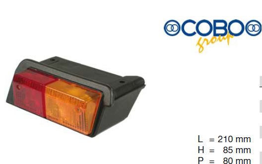 Feu arriere / Phare arrière pour GOLDONI serie 1000 et serie 900 RS/DT