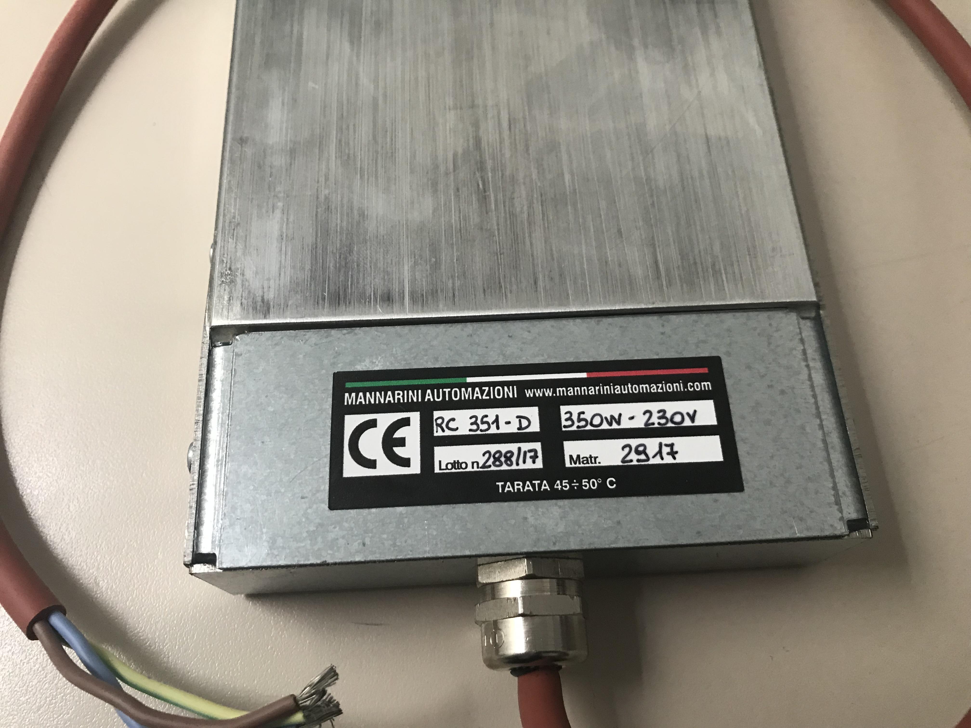 Rechauffeur MANNARINI AUTOMAZIONI RC351-D / 350W 230V