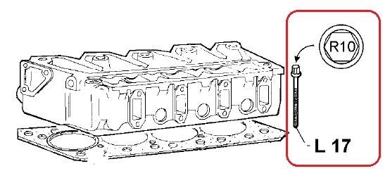Vis de culasse CHD LDW1503 LDW1603 LDW2004 LDW2204 CHD LOMBARDINI 1862091 / KOHLER ED0018620910-S Modèle R10