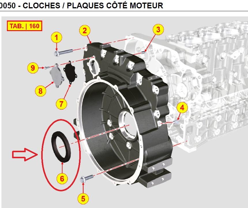 Bague Etancheite / Joint Spy ED0012135670-S KOHLER KDI3404TCR - KDI3404M - 88X120X12