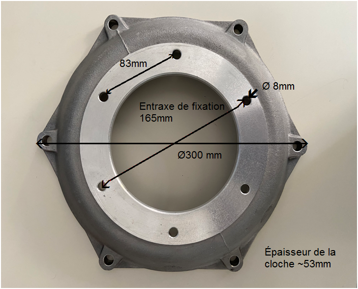 Cloche alu DVA920 DVACloche alu DVA920 DVA1030 SLANZI pour GOLDONI et VALPADANA - SLANZI 2032142 LOMBARDINI ED0020321420-S1030 SLANZI