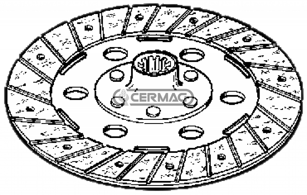 Disque embrayage VALPADANA 4RM 6000 - 4RM 6060 OEM VALPADANA  109917 - 117426 - NIBBI BRUNI 344 - Ø216x152 Z.18 Ø35xØ31