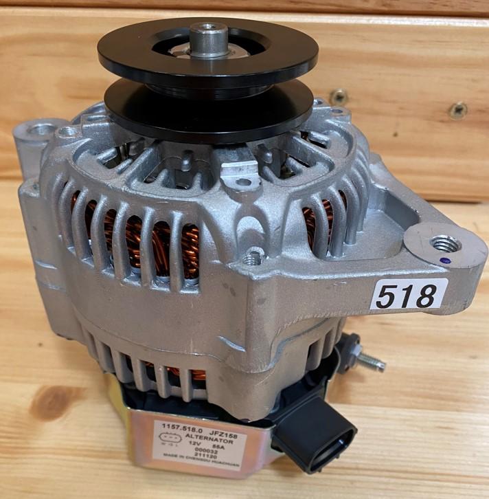 Alternateur 12,5V 55A LOMBARDINI KOHLER ED0011575180-S Ex. ED0011574240-S - KOHLER KDI1903M ; KOHLER KDI2504M ; 1157.518.0 JFZ158 - Ex. ED0011574240-S