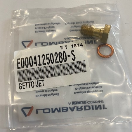 Gicleur maxi comp. LA490 D. 0,98 INTERMOTOR LOMBARDINI 999-4125-28 - KOHLER ED0041250280-S / GETTO MAX LA 490 D. 0,98