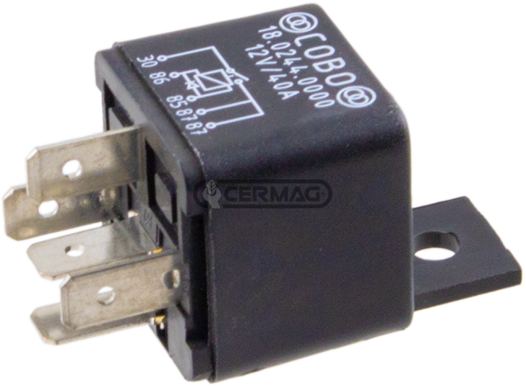 Relai avec diode 12V 40A COBO 18.0244.0000 / 18-0244-0000 / 1802440000 / 18-0244-0000-01 / COBO 1027133