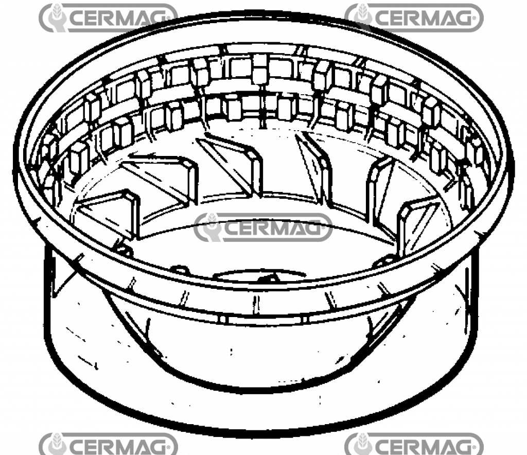 Partie transparente pour filtre air / LOMBARDINI ED00059R0720-S Ex. ED000059A1510-S