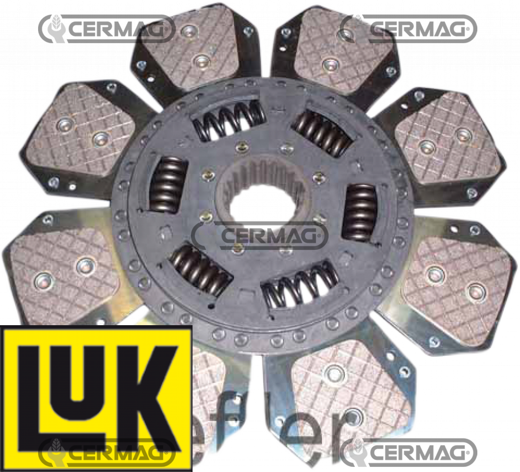 Disque embrayage OEM 438.6687 ; 331007114 DEUTZ  DX80 DX85/A DX86 DX90/A DX92 AGROPRIMA 4.31/4.51/4.56/6.06/6.16 - AGROXTRA 4.47 / 4.57 / 6.07 / 6.17 - DX 4.10/4.30/4.31/4.50/4.51/4.57H/4.70/5.30/5.50/5.70/6.05