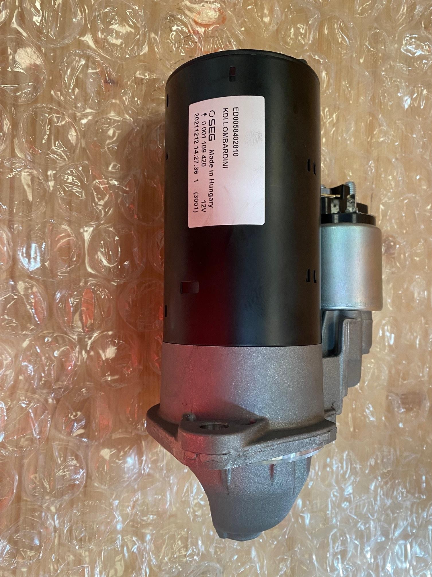 Demarreur LDW1503 LDW1603 LDW2004 LDW2204 CHD LOMBARDINI 5840191 5840281 KOHLER KDI1903M KDI1903TCR KDI2504M KDI2504TCR BOSCH 0001109031 0001109019  0001109420 (12V 2.0Kw) ED0058402810-S ;  ED0058402810 KDI LOMBARDINI