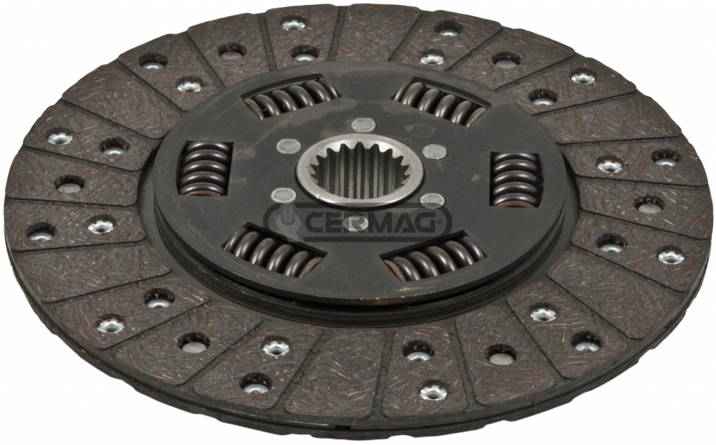 Disque embrayage GOLDONI OEM 06300096 CERMAG 15996 / GOLDONI 3460 - 662 - 762 - 764 - 772 - 774 - STAR 3070 STAR 3000V STAR 75 3000V STAR JO - 70 - CINGOLATO C55-75