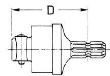 Prolongateur 1" 3/8 pour prise de force male - femelle avec roue libre (Ref. origine BYPY 603200 Ex. 28.51.11) CERMAG 31370 ou 31371