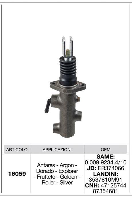 Pompe frein CERMAG 16059 - SAME  0.009.9234.4/10 00099234410 ER374066 3537810M91 47125744 87354681 SAME JD LANDINI Case New Holland