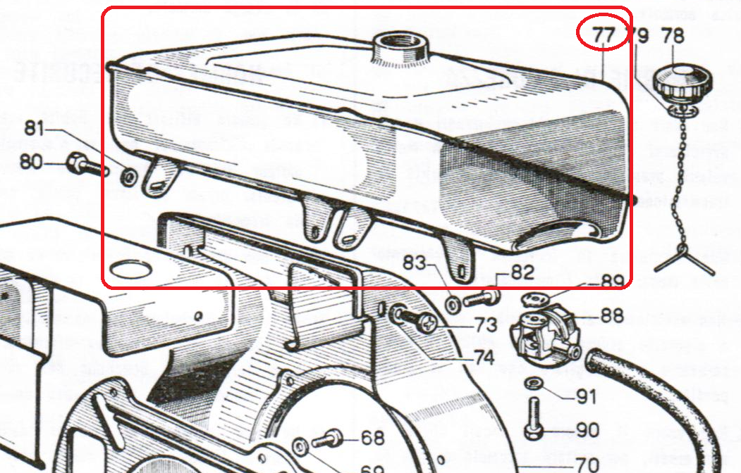 Réservoir essence LOMBARDINI LA205 LA250 LA300 Nouveau Modèle ED0081020560-S