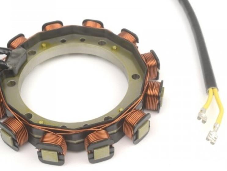 Stator FOCS LDW502 LDW602 LDW702 LDW903 LDW1003 LDW1204 LDW1404 15LD225 15LD315 15LD350 LGW523 LGW627 LOMBARDINI (20A 12V 2 fils jaune - SAPRISA 5247 - LOMBARDINI 8565121 ED0085651210-S Ex. 8565080 - 8565107 LOMBARDINI FOCS PROGRESS