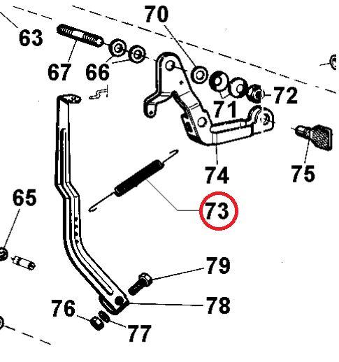 Ressort régulation LGA225 3000T/min lombardini 5655229 - ED0056552290-S - 5655.229 - LGA184 LKA184 LKA225 LHGA225