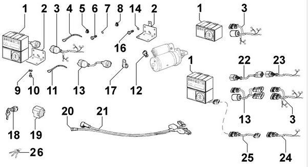 Cable Faisceau 2186308 LOMBARDINI ED0021863080-S KOHLER