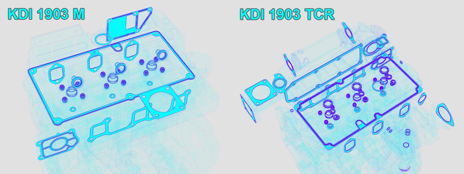 ED0082051310-S Pochette Joints KOHLER KDI1903M KDI2504M -   LOMBARDINI 8205131