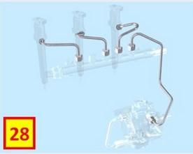 ED0093764180-S Kit tuyaux de carburant KOHLER KDI1903TCR ; KDI-TCR1903 ; KDI-TCA1903