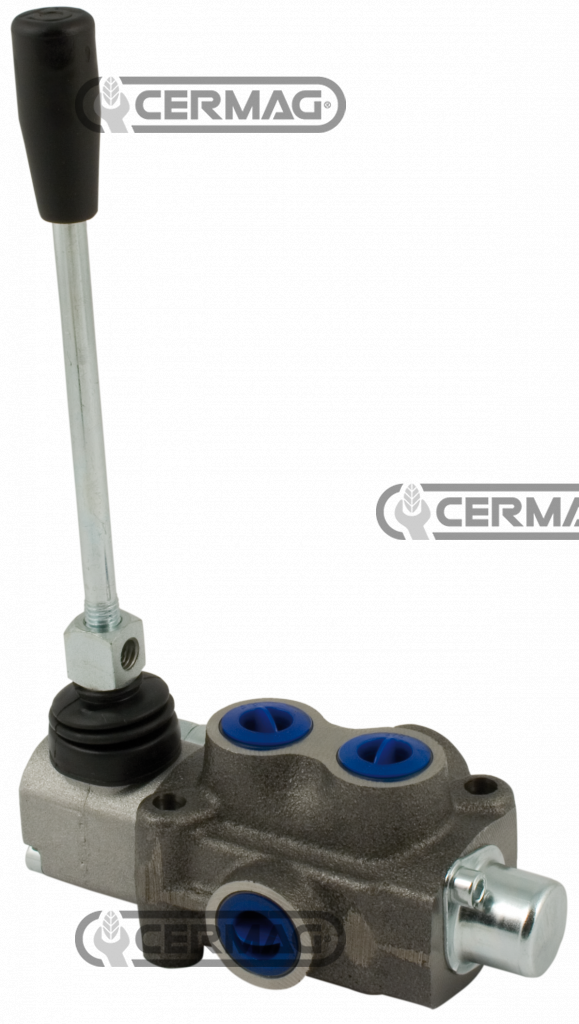 Distributeur monobloc 1 LEVIER 3/8" TYPE MD - effet simple SX pression maximum service 180 Bar débit 40 l/min  BONDIOLI & PAVESI