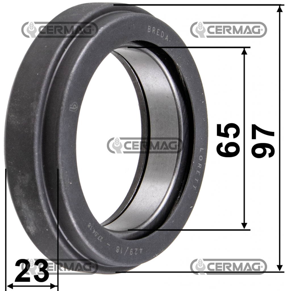 bearing GOLDONI 06200155 CERMAG 15755 - RENAULT (CLAAS) 7700069705 - 7700515751 - 7700653344 FIAT RUOTE - NEW HOLLAND 5120853 (96,50x65x23,50mm)