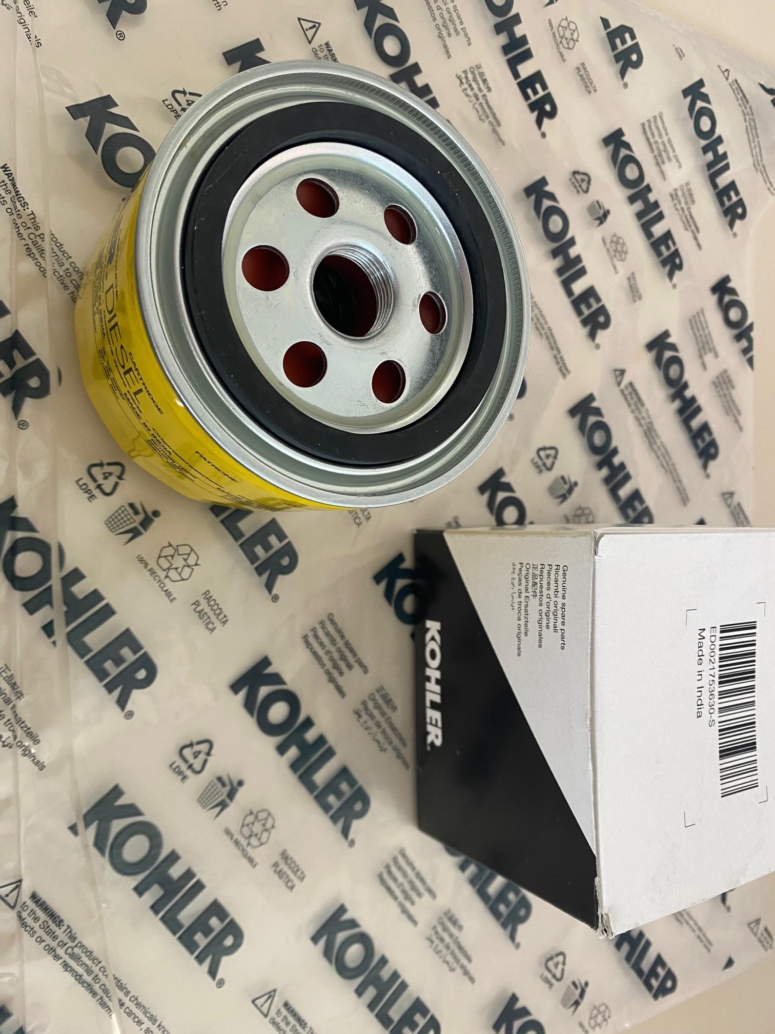Cartouche Filtre Huile (500 heures) ED0021753630-S ; ED002175-3630-S KOHLER KSD1403-NA ; KDS1403-TC ; KDS-TCAC1403 ; KSD-TCH1403 ; KSD-NAT1403 - KOHLER DIESEL origine
