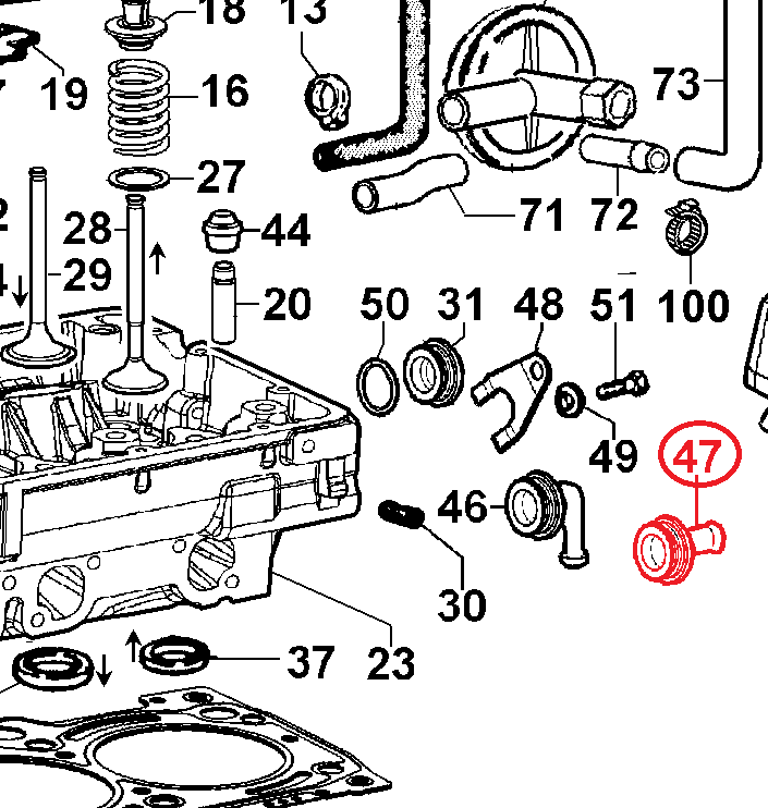 Bride (pour tube Ø12mm) LOMBARDINI 3866089 KOHLER ED0038660890-S LDW502 LDW602 LDW903 LDW1204 LDW1404 LDW1204/T