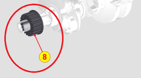 Poulie Pignon distribution LOMBARDINI ED0069752920-S