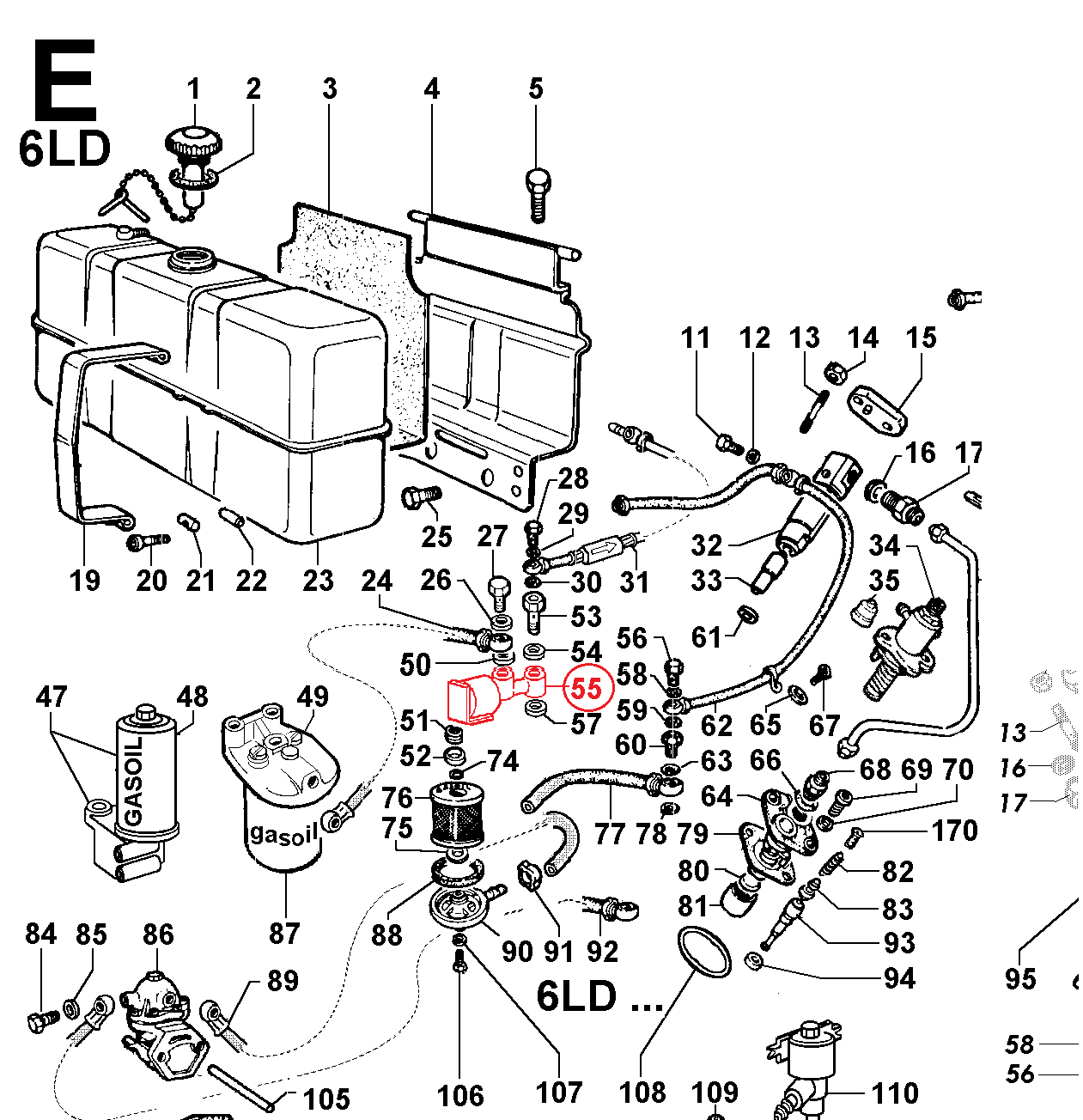 Électrovanne LOMBARDINI 5LD 6LD 9LD 11LD 12LD - ED0035871030-S