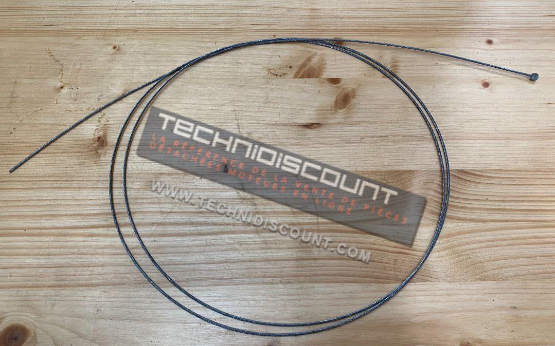 Cable accelerateur tete plate ø6x3 longueur 2200mm ø1,2mm (CER60001)