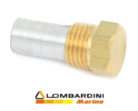 Anode zingué LOMBARDINI Marine LDW502M LDW602M LDW702 LDW903M LDW1003M LDW1204M LDW1404M LDW1503M LDW2004M LDW2004MT LDW2204M (LOMBARDINI 9080215) ED0090802150-S ; 9080.215 KOHLER KDI1903TCR ; KDI2504TCR - LMG4000 LMG6000