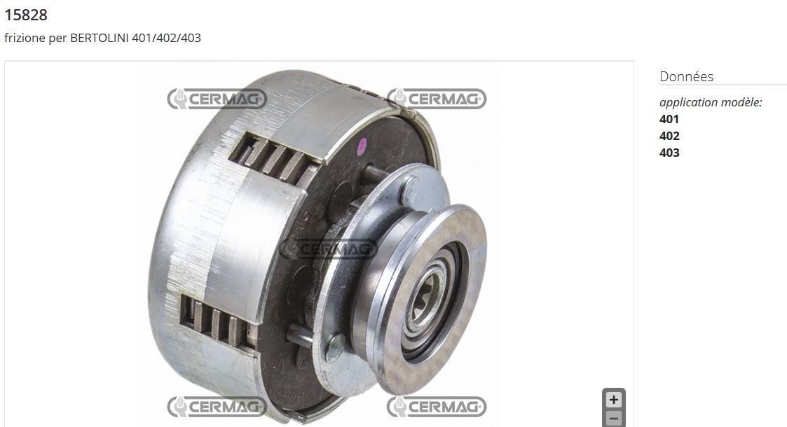 Embrayage BERTOLINI YABE EMAK CAMBIO NIBBI D. Motocoltivatore 401/402/403 (HONDA GX160 GC160 /ACME ALN330 /ROBIN EY20...) CERMAG 15828 / 15829 / 15830 / 15831 / 15832 / 15833