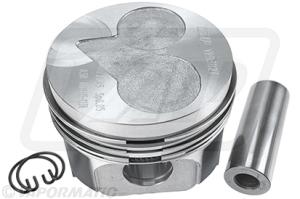 Piston avec segments VPB3858 Equiv. KUBOTA 1G069-21775 / KUBOTA B2400 B2410 B2910 B7610 B7800 avec moteur KUBOTA D1105 V1505 ...