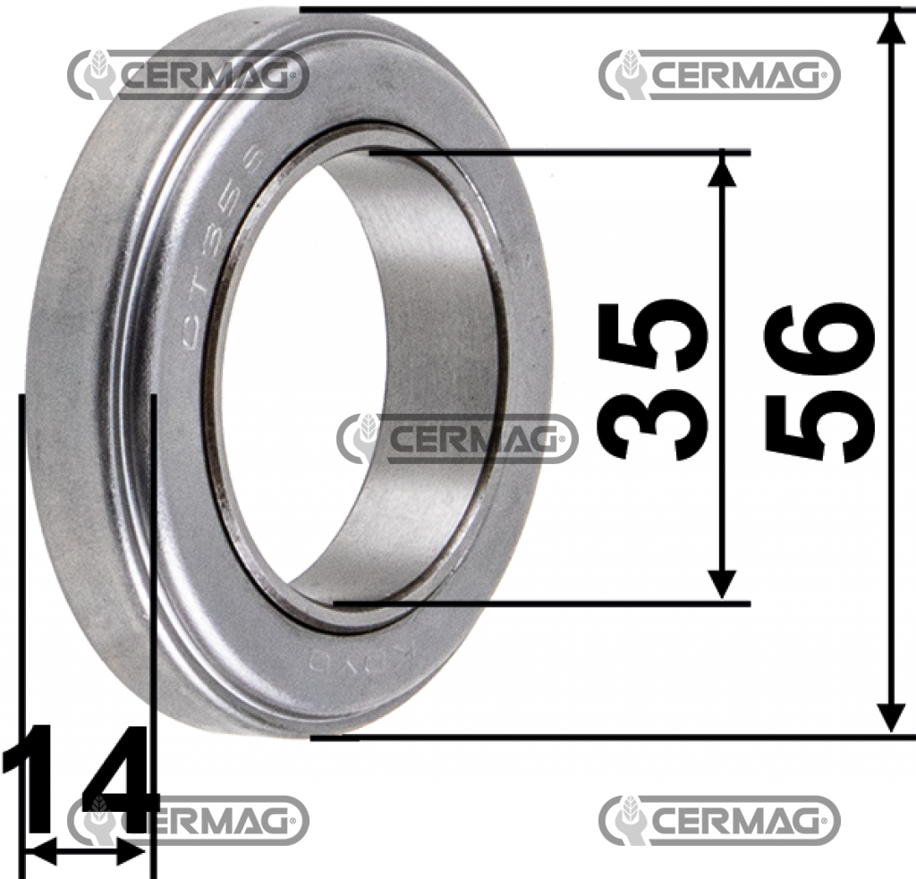 Kit Embrayage BERTOLINI Motocoltivatori 320 (Mecanisme 15331 OEM 81.9117.00 + Disque Embrayage 15035 OEM 81.9119.00 + Fourchette 15061 OEM 81.9127.00 + Roulement 15054 + Butée 15046)