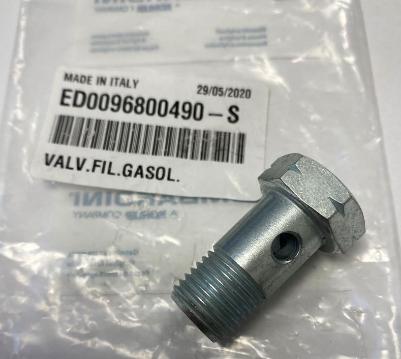 ED0096800490-S Vis raccord a clapet LOMBARDINI KOHLER - VALV.FIL.GASOL.