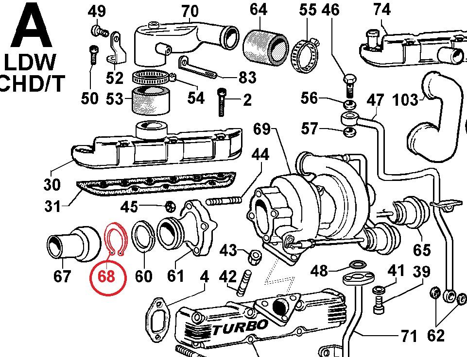 Bague arret diam. 38 ED0012400490-S KOHLER LOMBARDINI LDW2004/T ; LDW2204/T ; LDW1204/T ; LDW2004T ; LDW2204T ; LDW1204T