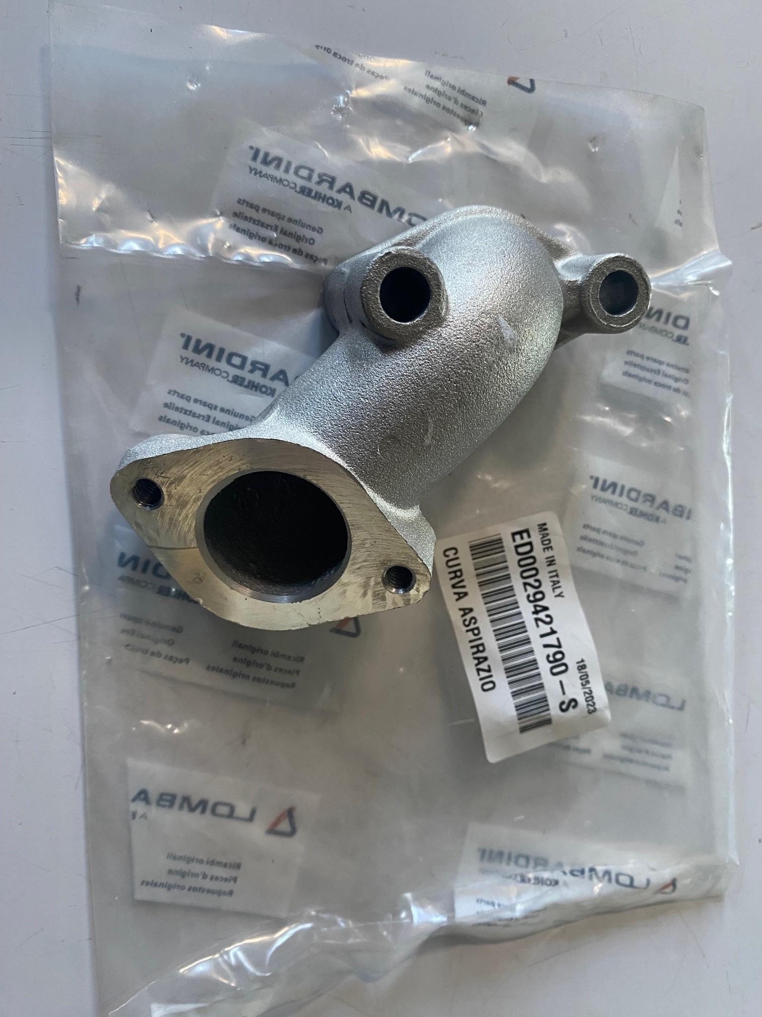 Coude Admission LOMBARDINI LGA280 LGA340 - LOMBARDINI 2942.179 KOHLER ED0029421790-S CURVA ASPIRAZIO / PIPE ADMISSION