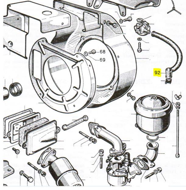 TUYAU COMBUSTIBLE DU RESERVOIR AU CARBURATEUR LA300 LOMBARDINI ED0093750620-S