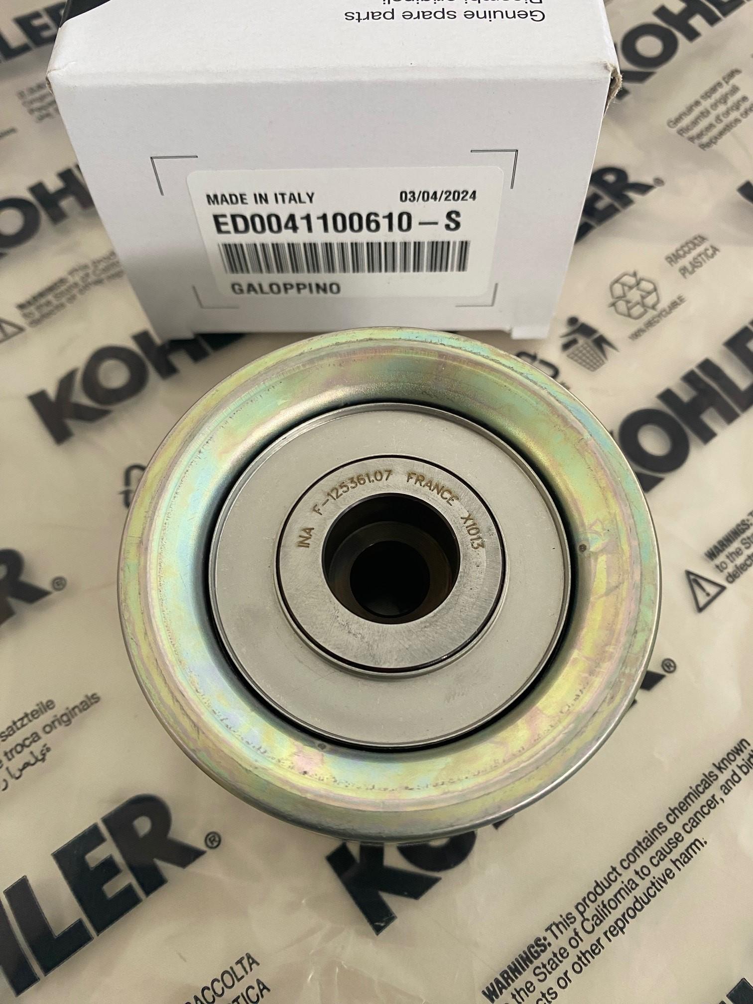 Galet tendeur KOHLER ED0041100610-S - Moteur KOHLER KDI1903TCR ; KDI-TCE1903 ; KDI-TCA1903 ; KDI1903M ; KDI2504TCR ; KDI2504M - INA F-125361.07 FRANCE