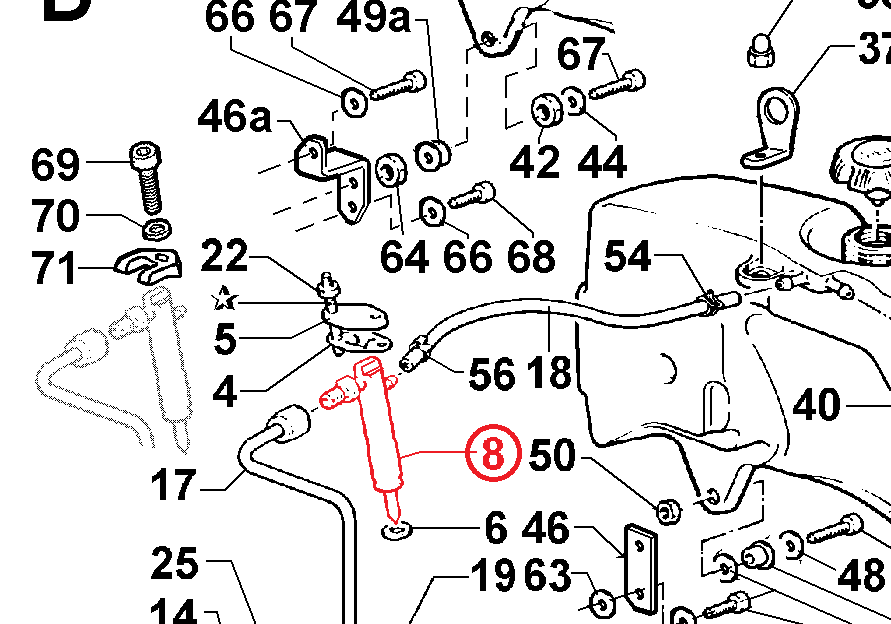 Porte-Injecteur 644R084 LOMBARDINI 15LD500 / RUGGERINI RY100 RY101 RY125 / KOHLER KD500