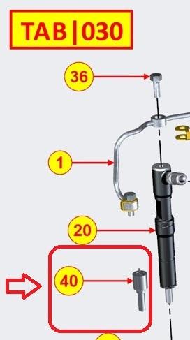 Nez Injecteur ED0065318550-S KOHLER KDI1903M KDI2504M