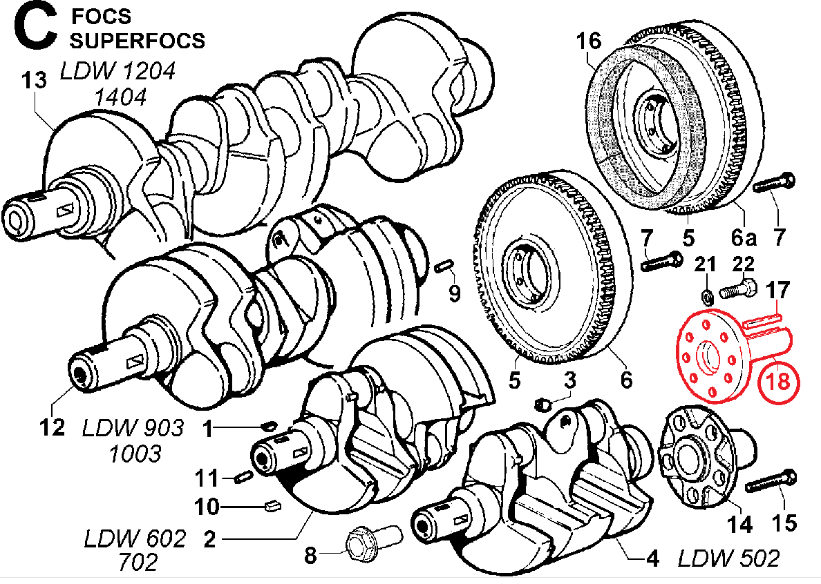 Prolongement arbre cylindrique 1" LOMBARDINI 1111127 KOHLER ED0011111270-S Moteur LDW602 LDW702 KDW702 LDW903 LDW1003 KDW1004 LDW1204 LDW1404 KDW1404