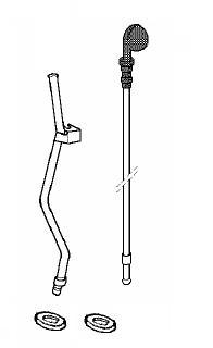 Jauge niveau huile + tube + joints ldw502/m3 lombardini NOUVEAU MODELE