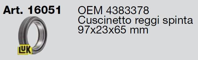Coussinet Embrayage OEM 4383378 DEUTZ dx80 dx85/a dx86 dx90/a dx92 agroprima 4.31/4.51/4.56/6.06/6.16 agroxtra 4.47/4.57/6.07/6.17 dx 4.10/4.30/4.31/4.50/4.51/4.57h/4.70/5.30/5.50/5.70/6.05 / 97x23x65mm