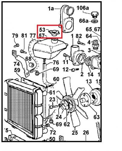 Bouchon radiateur FOCS-CHD LDW-LGW LOMBARDINI (LDW502 LDW602 LDW702 LDW903 LDW1003 LDW1204 LDW1404 LDW1503 LDW1603 LDW2004 LDW2204) ED0090001140-S