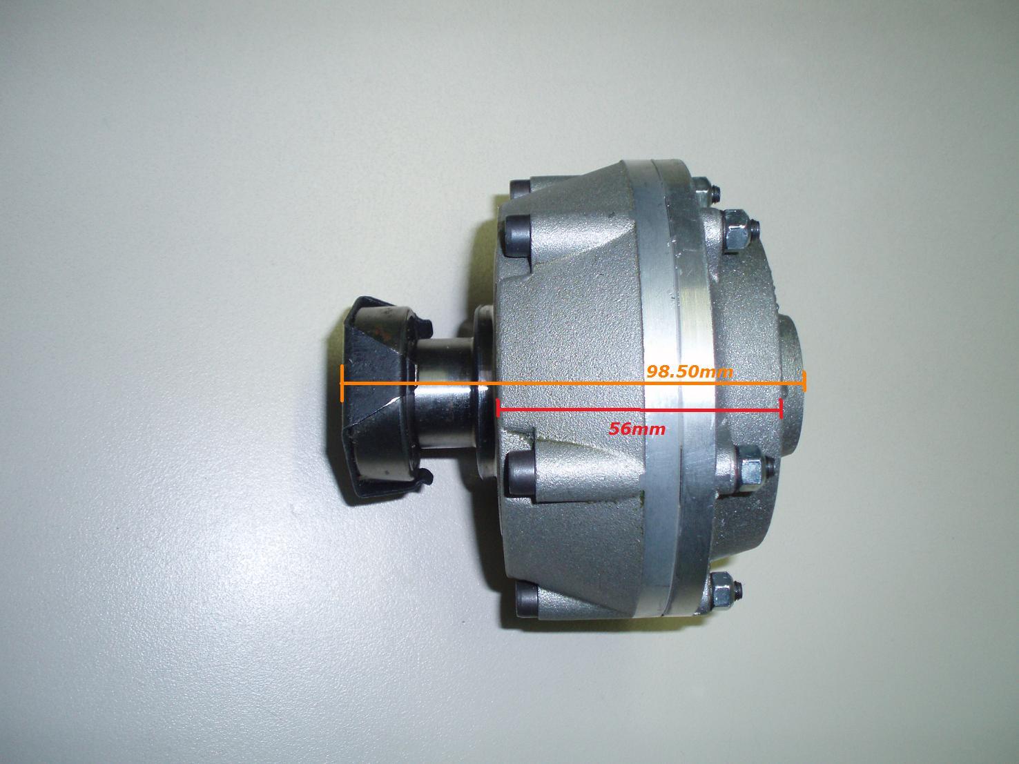 Embrayage FERRARI 71 BCS 715/735 PINZA GRILLO GRILLINO 127 1100 - BCS 592.48106 - MAB  592.43139.4 -  15001 - Compatible moteur KOHLER CH270 et CH395 conique Ø23mm