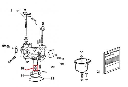 Gicleur maxi LGA280 LGA340 LOMBARDINI 4126.092 ED0041260920-S