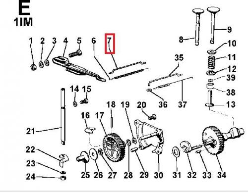 Tige de carburateur LOMBARDINI 2183031 - ED0021830310-S